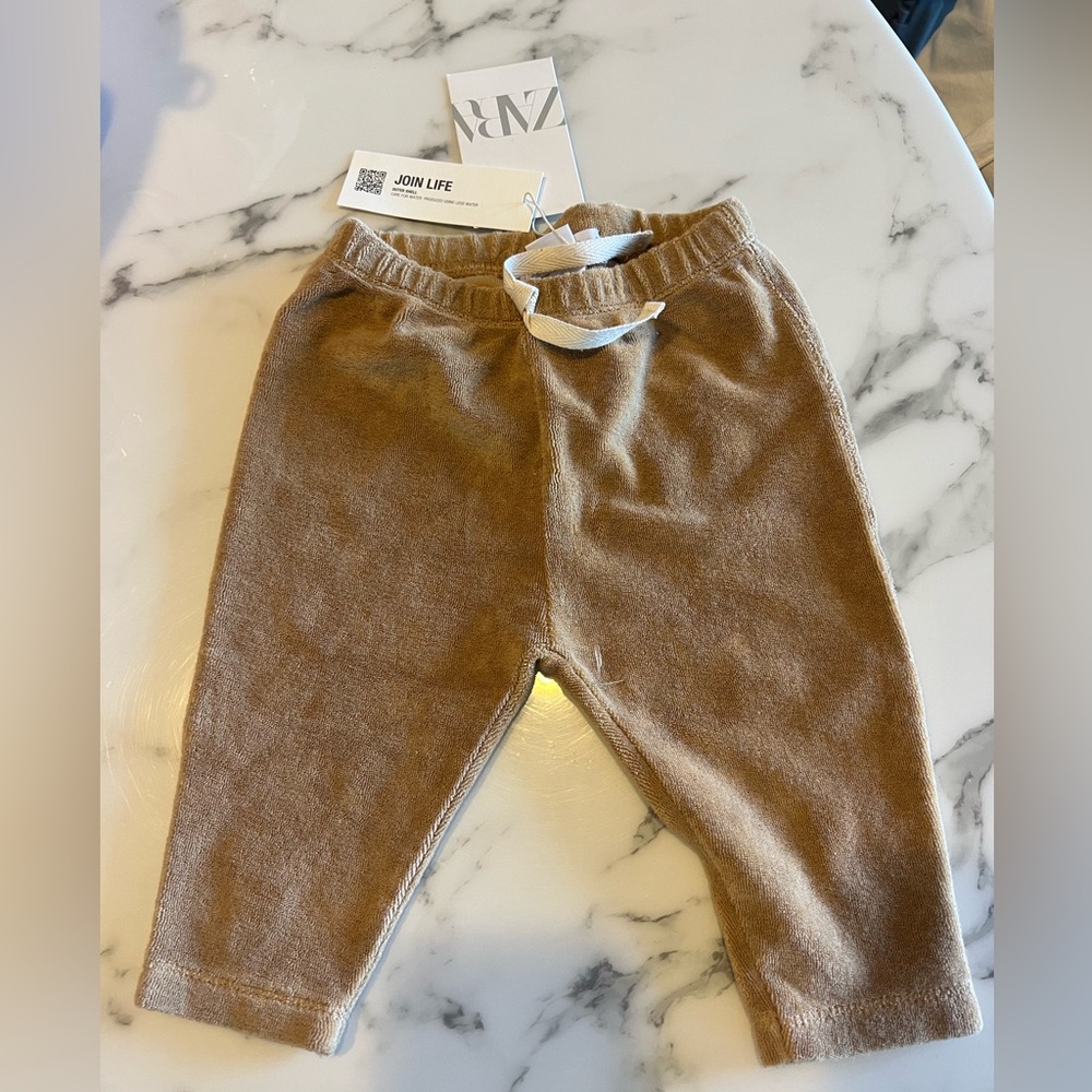Zara brown pants 6-9mo